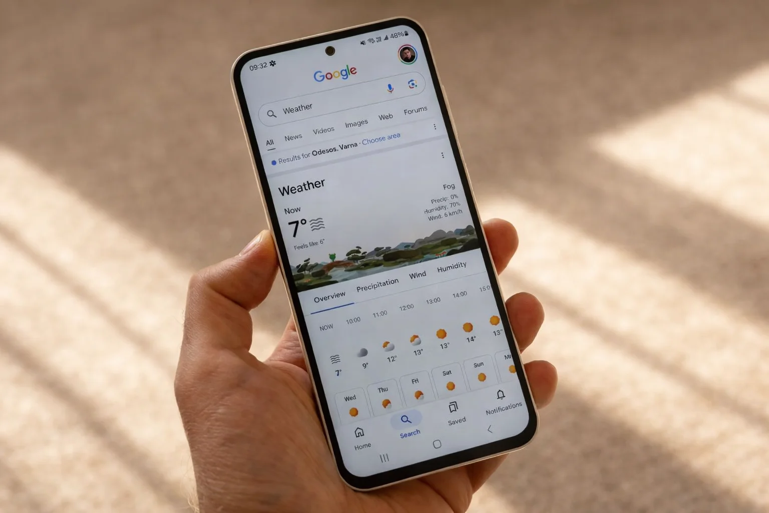 Google Weather App for Android